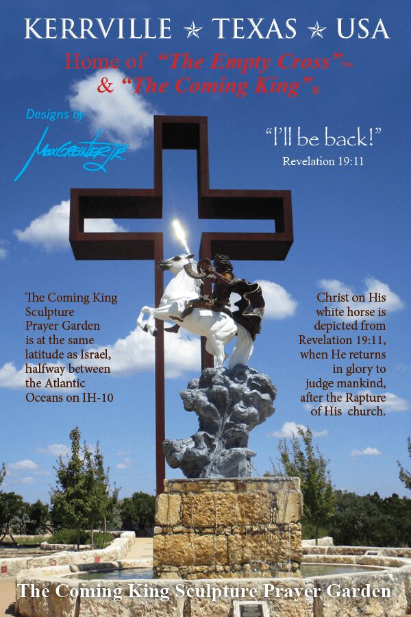 The Coming King and The Empty Cross Sculpture Postcard by Max Greiner Art.com