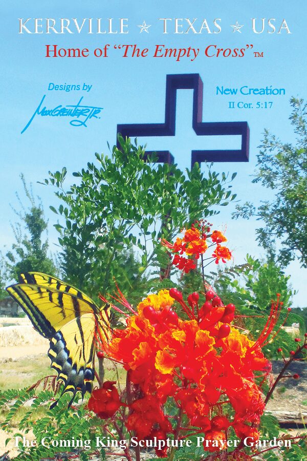 The Empty Cross Sculpture with Butterfly Postcard by Max Greiner Art.com