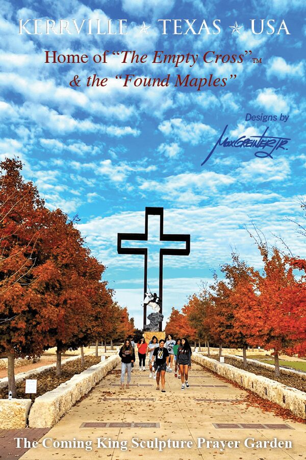 The Empty Cross Sculpture & Lost Maples Postcard by Max Greiner Art.com