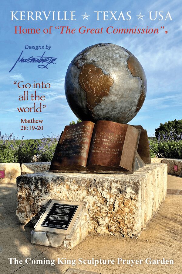 The Great Commission Sculpture at TCKF Postcard